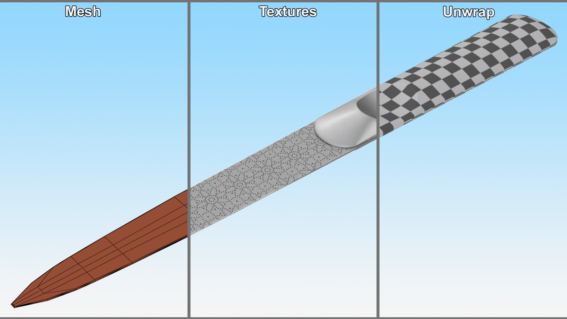 3D model Metal Nail File