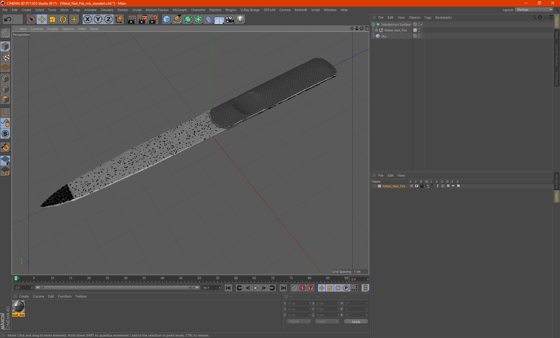 3D model Metal Nail File