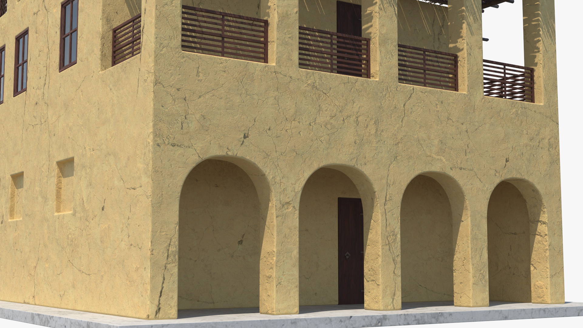 Large Arab House with Terrace 3D model