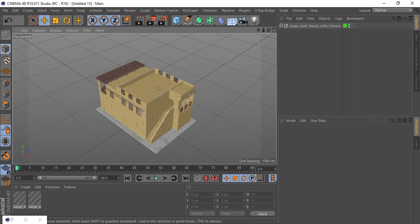 Large Arab House with Terrace 3D model