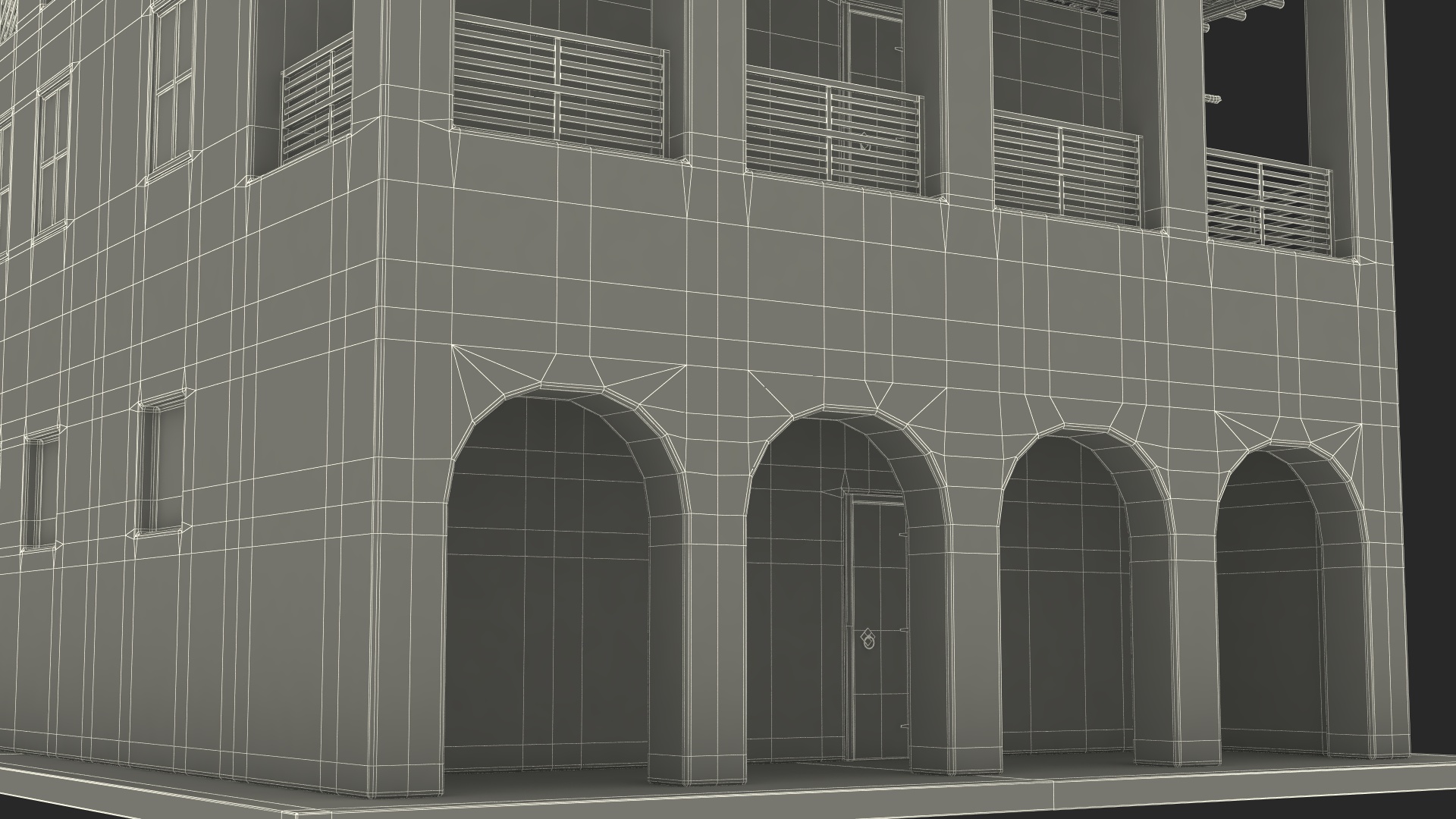 Large Arab House with Terrace 3D model