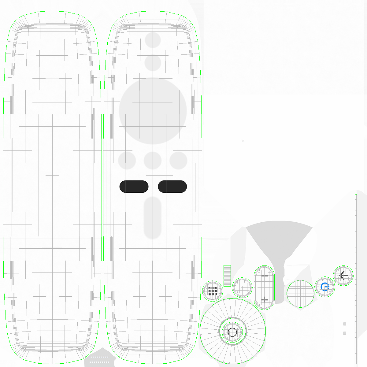 3D model TV Remote Controller