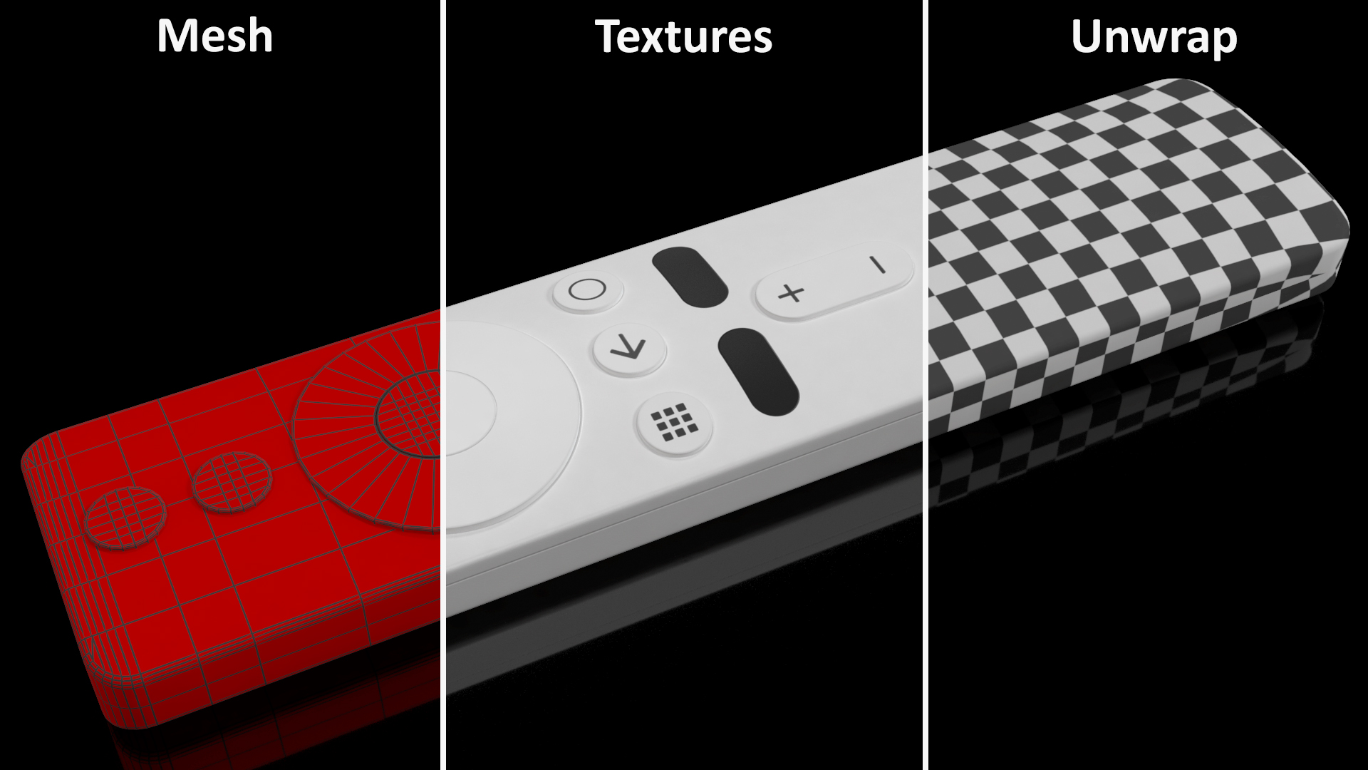 3D model TV Remote Controller