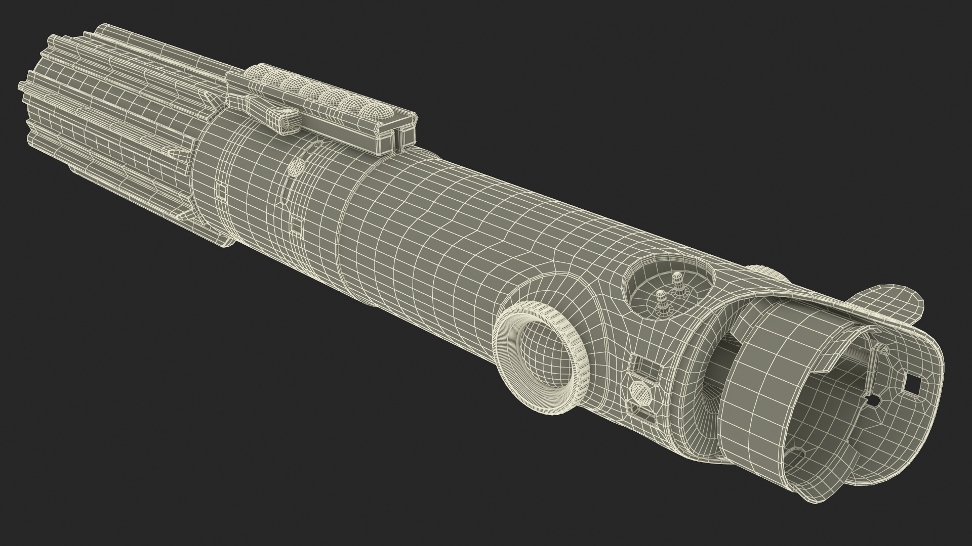 Luke Skywalkers Green Lightsaber 3D