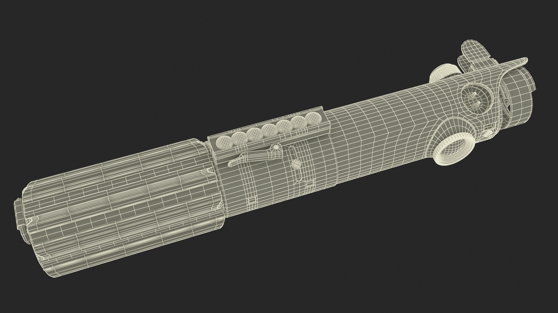 Luke Skywalkers Green Lightsaber 3D