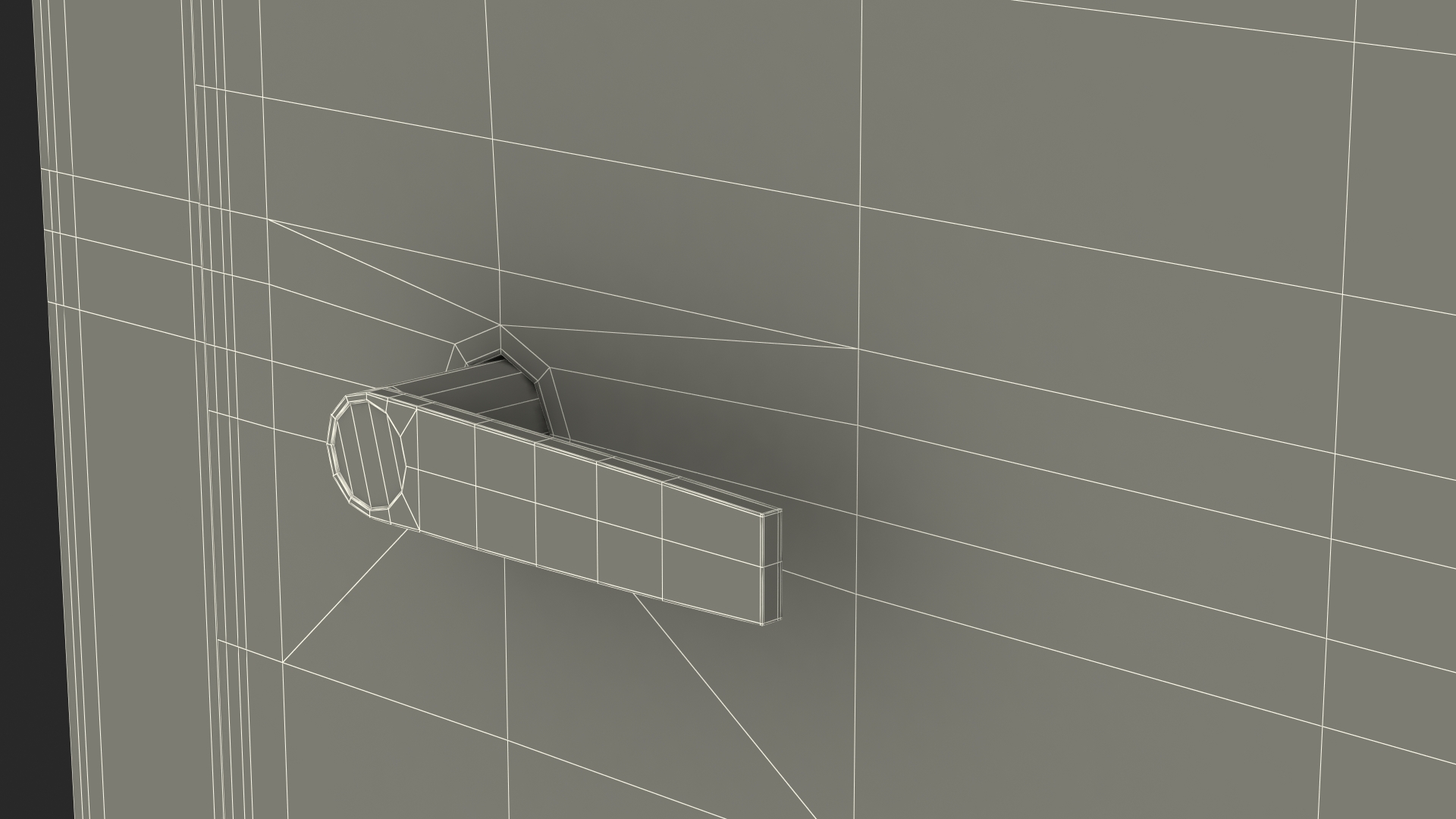 3D Vault Room Door with Digital Code Lock model