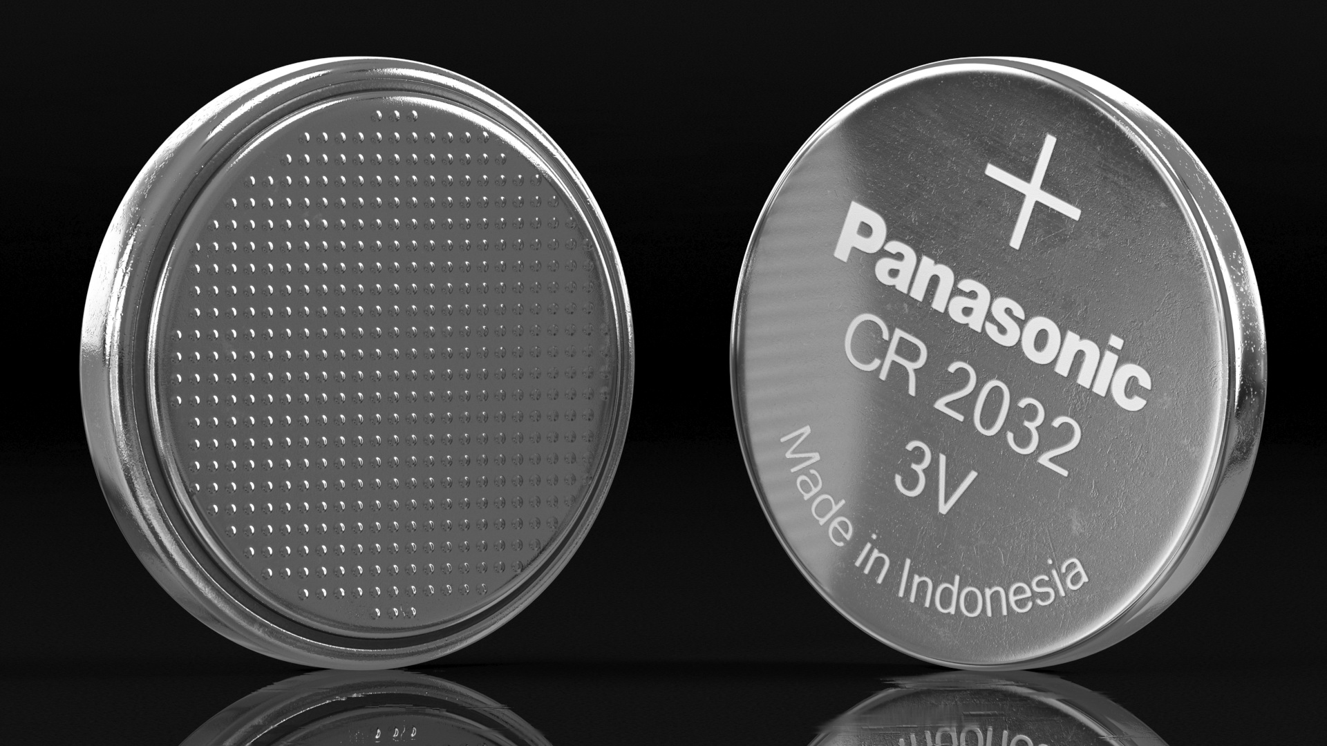 3D Button Cell Battery Panasonic CR2032