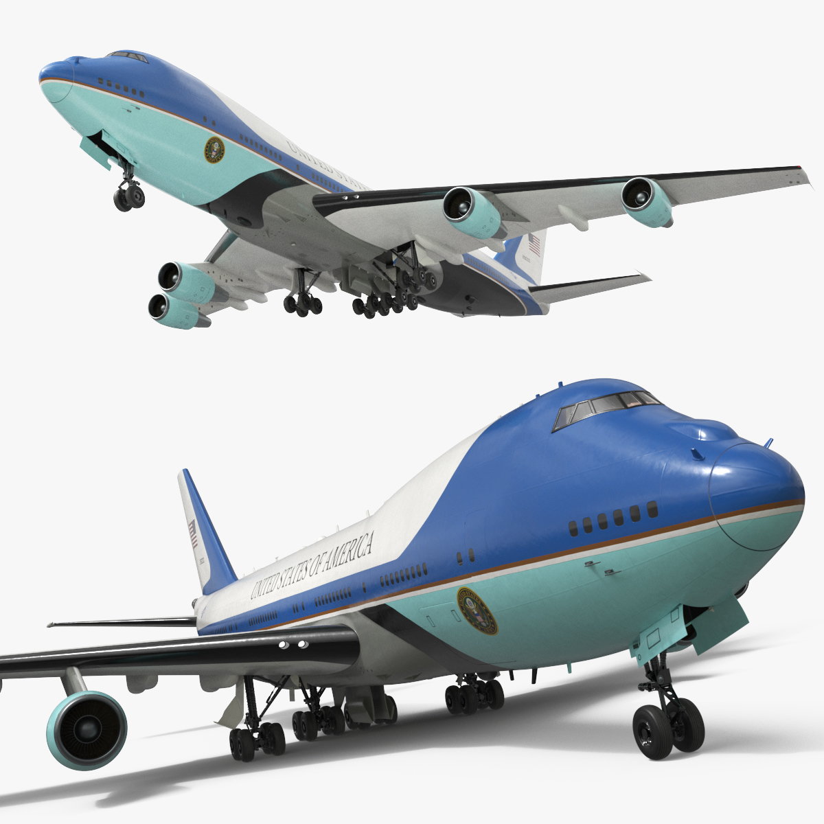 Boeing E4B Nightwatch 3D model preview
