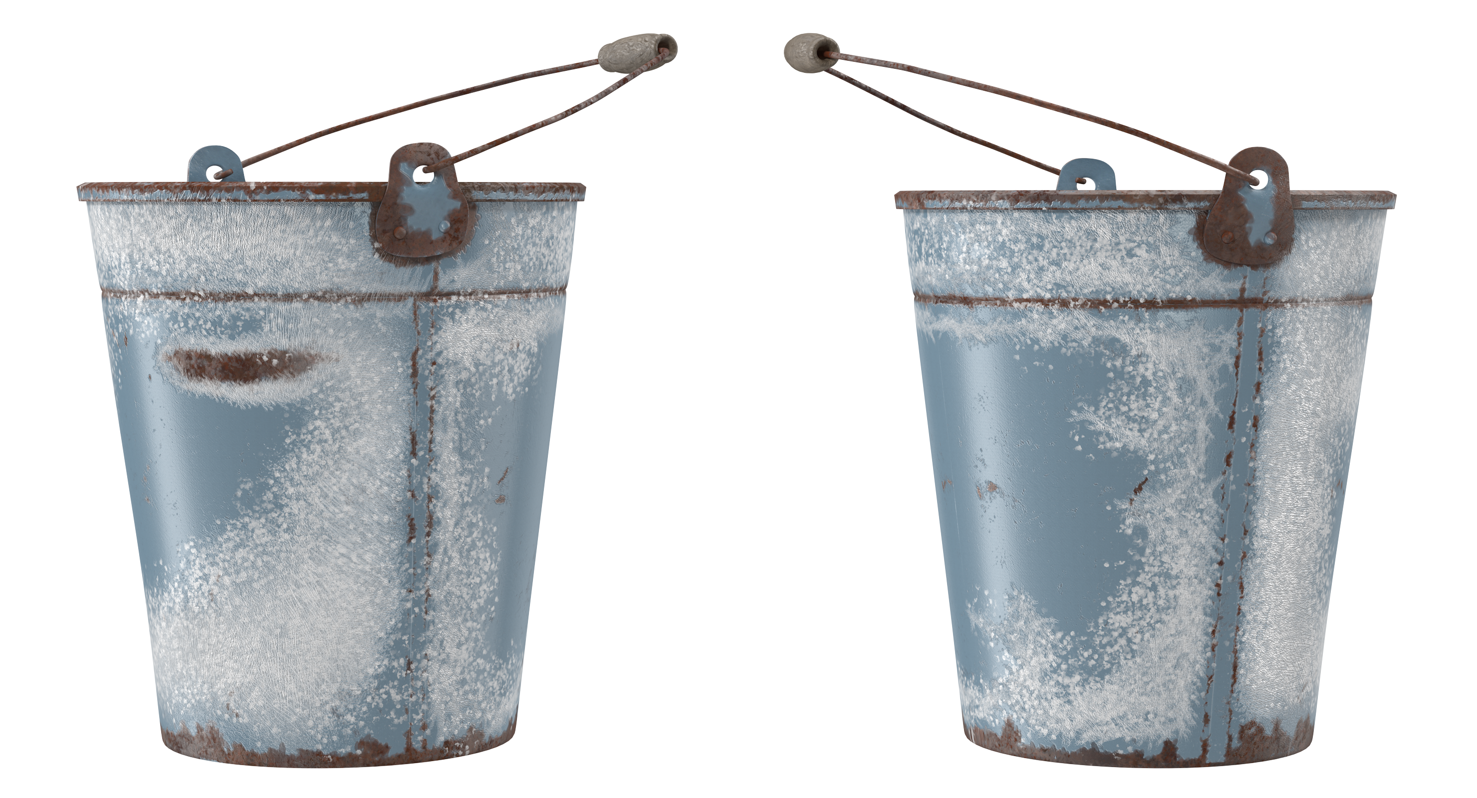 Rusty Bucket 3D Model, view 5