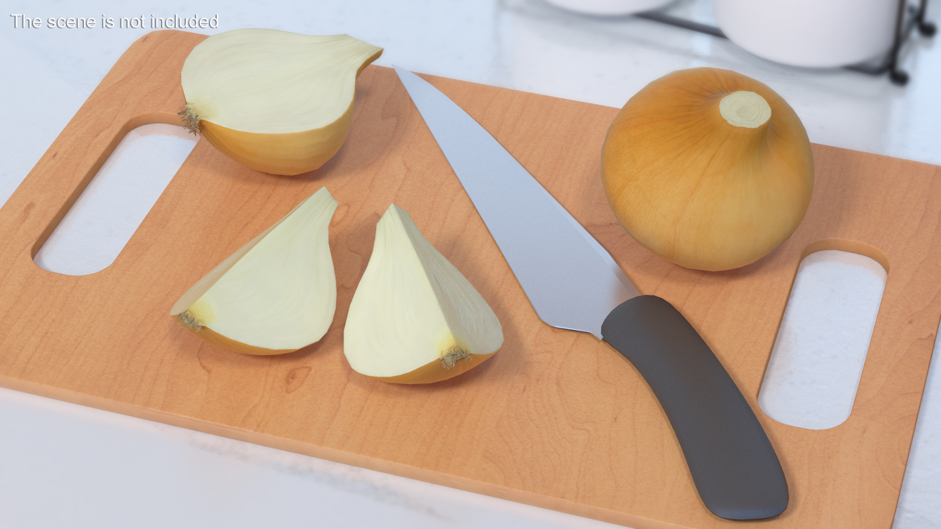 Yellow Onions Fur 3D