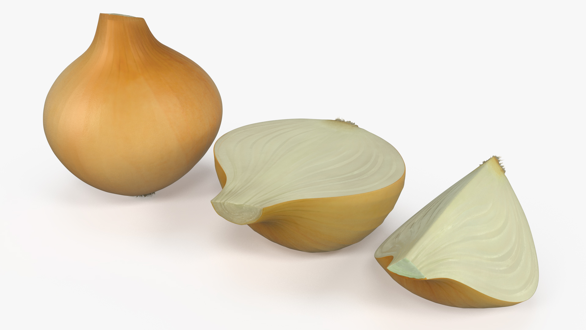 Yellow Onions Fur 3D
