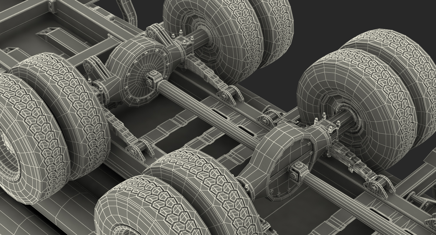3D Truck with Logging Trailer
