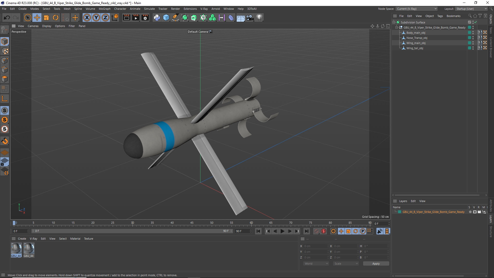 GBU 44 B Viper Strike Glide Bomb Game Ready, view 11