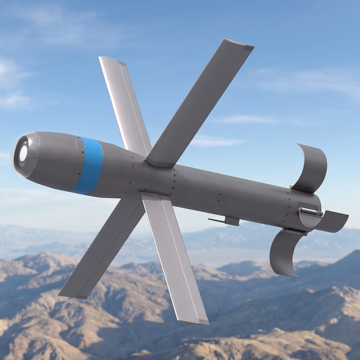GBU 44 B Viper Strike Glide Bomb Game Ready 3D model preview
