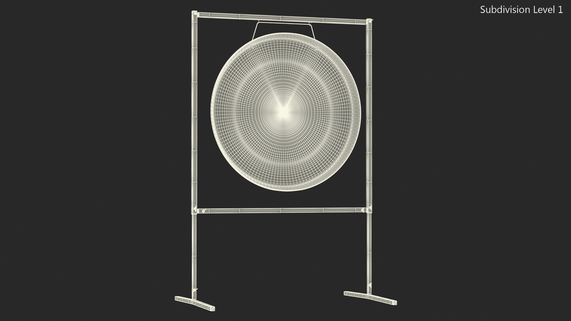 3D model Symphonic Gong 28 inch Square Stand