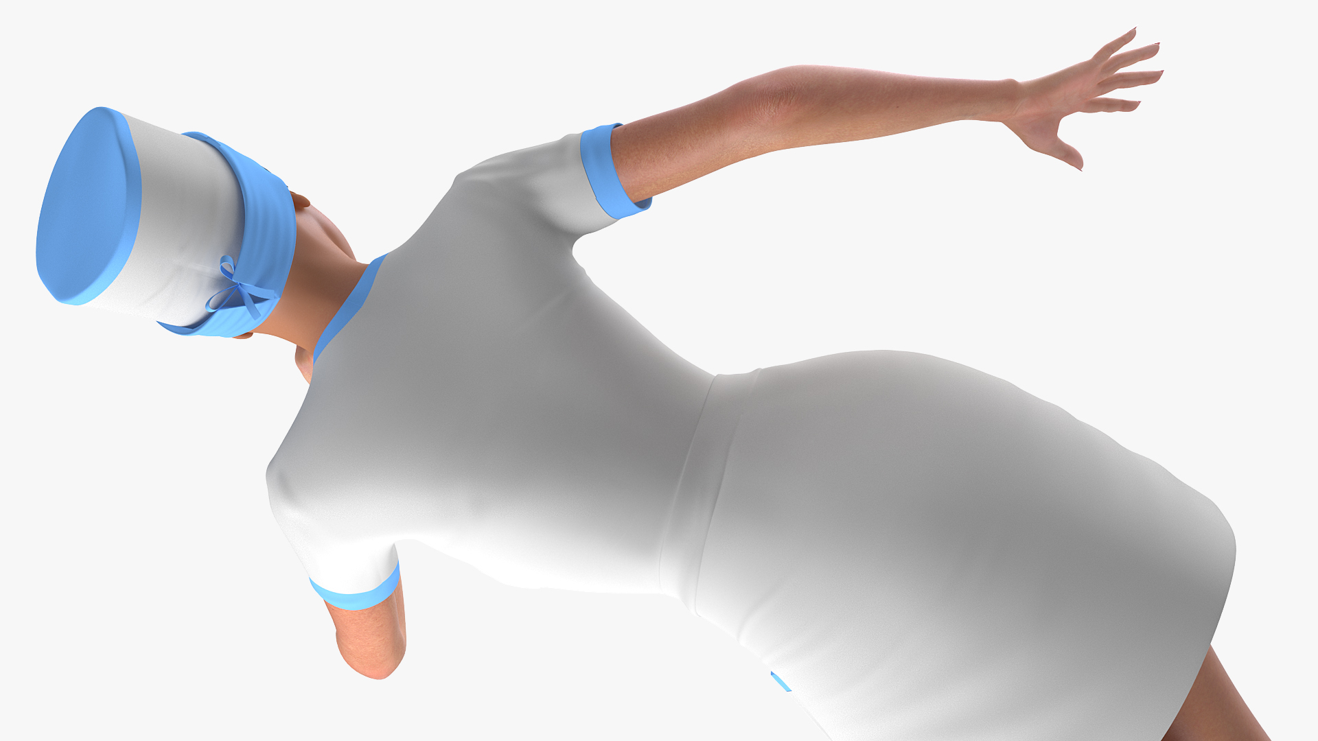 Woman in Nurse Costume 3D
