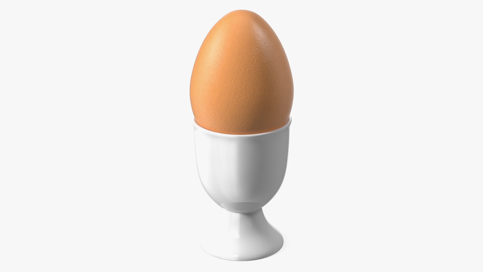 Egg Cup with Brown Egg 3D