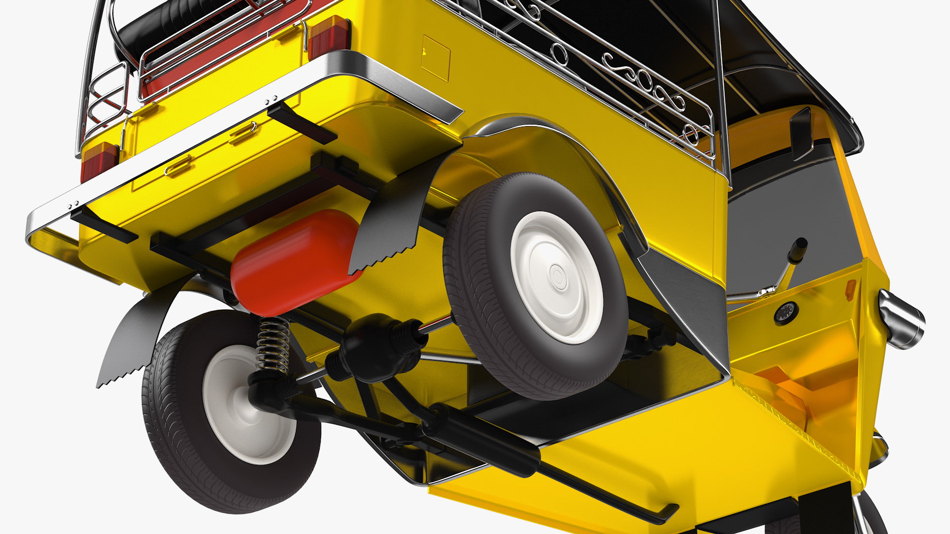 Three Wheeler Auto Rickshaw 3D