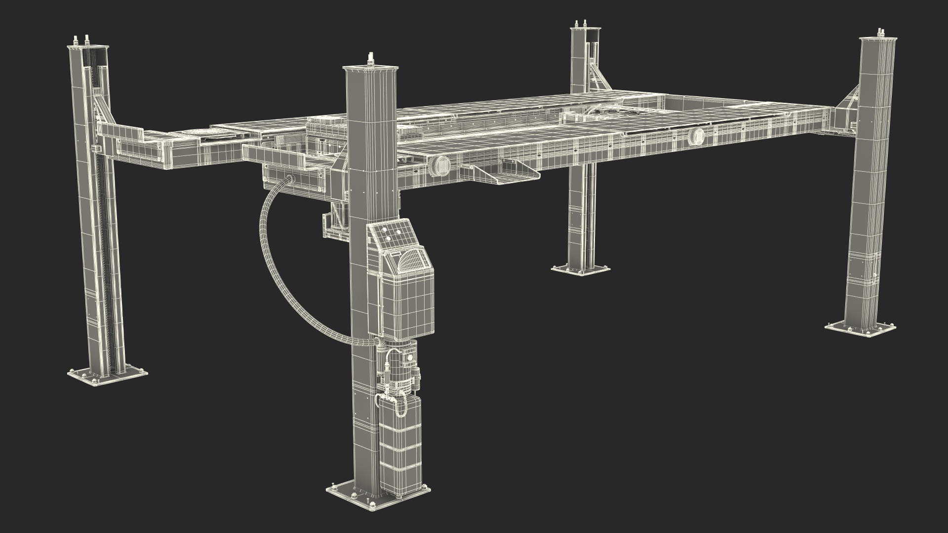 3D model Car Service Building