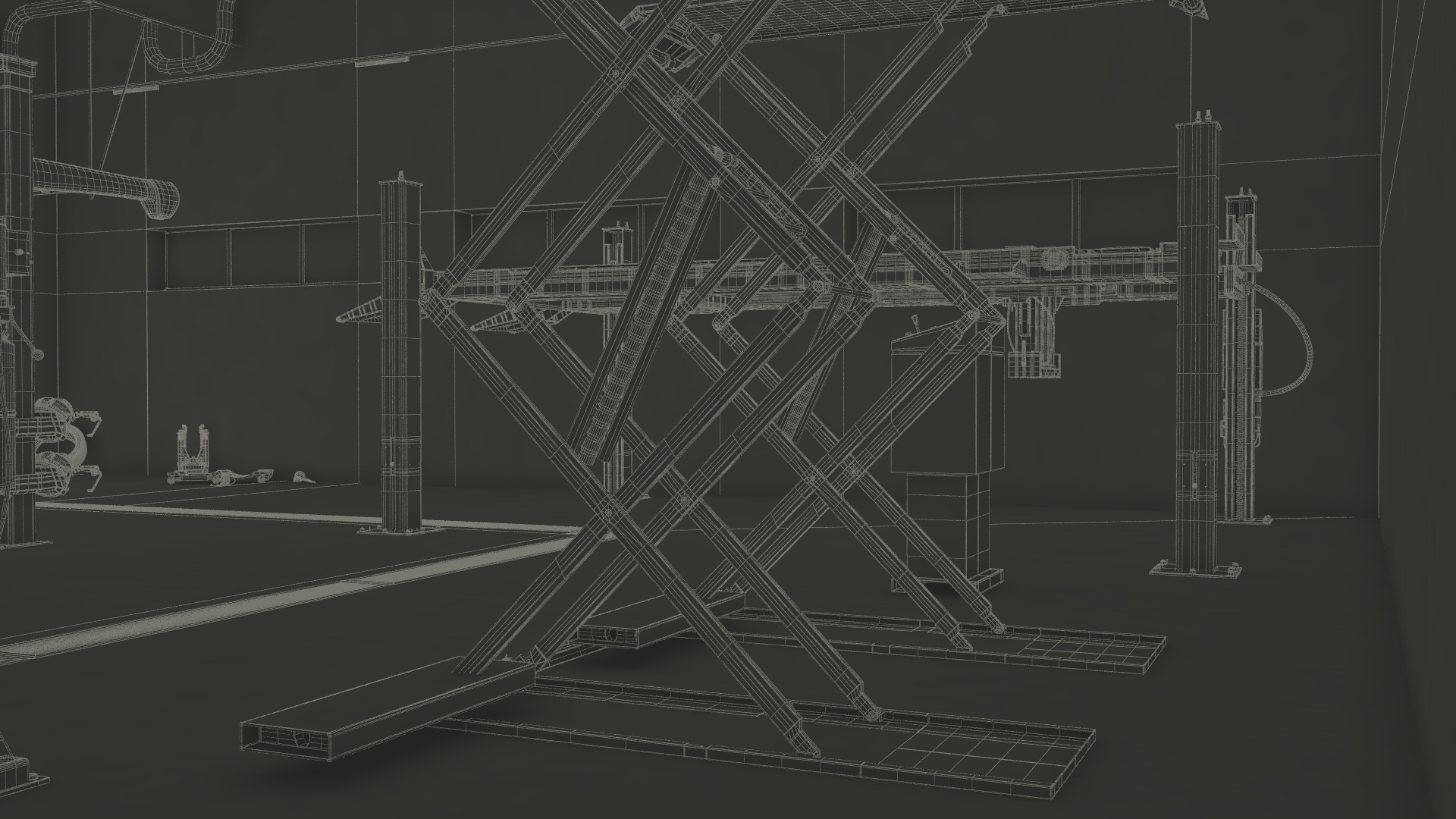 3D model Car Service Building