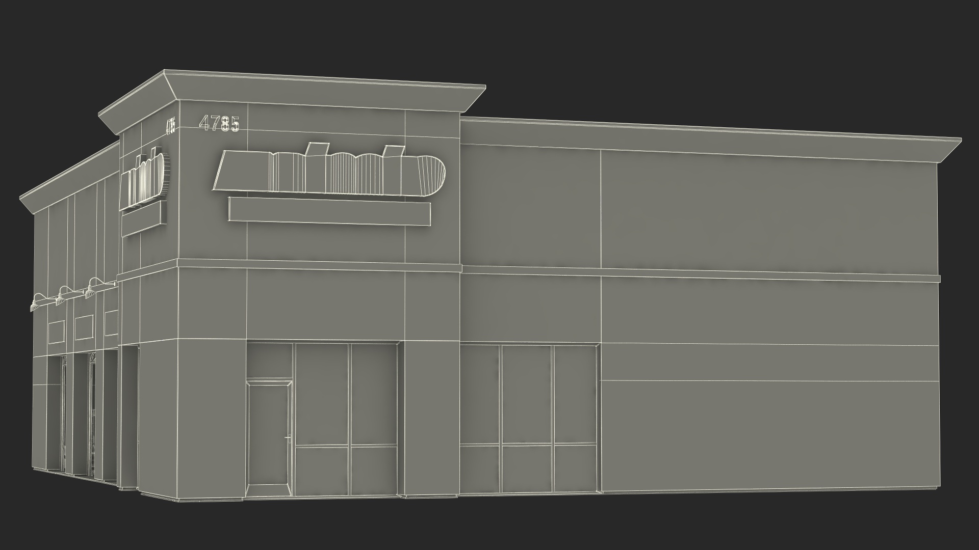 3D model Car Service Building