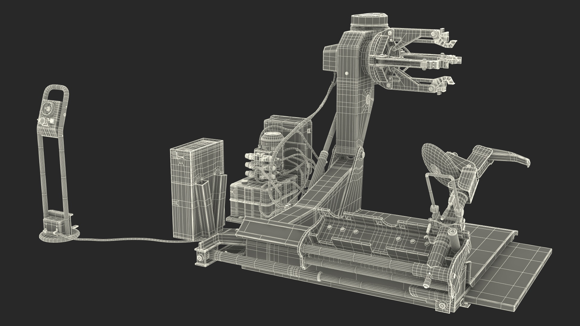 3D model Car Service Building