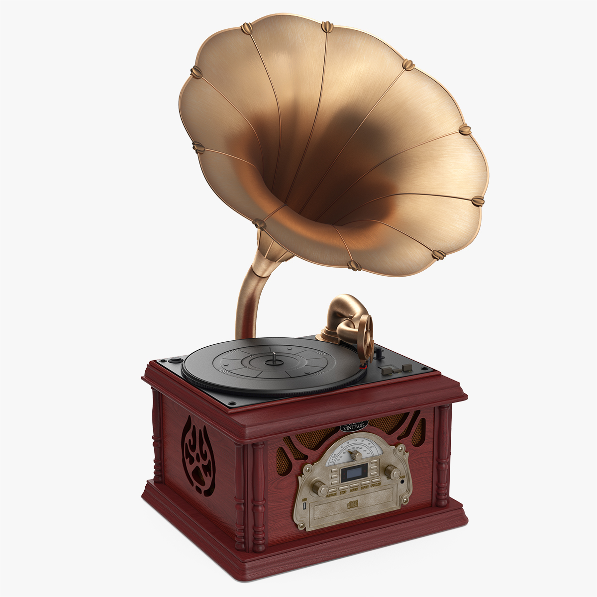 Vintage Retro Style Gramophone