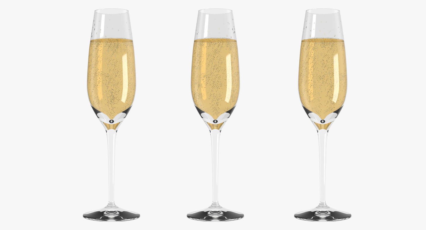 3D model Champagne Glass