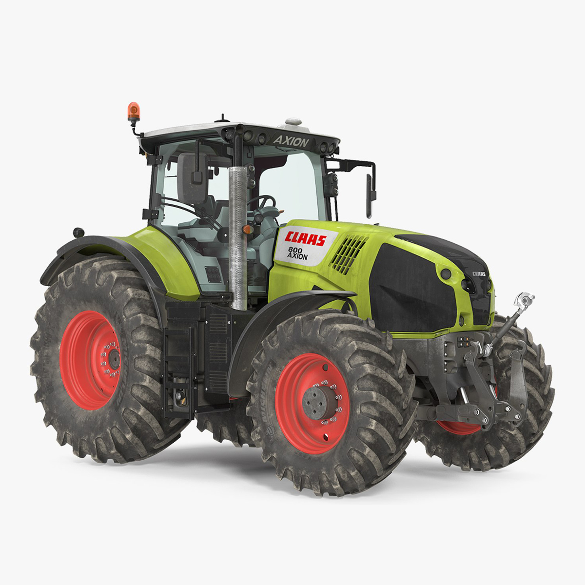 Claas Axion 800 Dirty Tractor 3D model preview