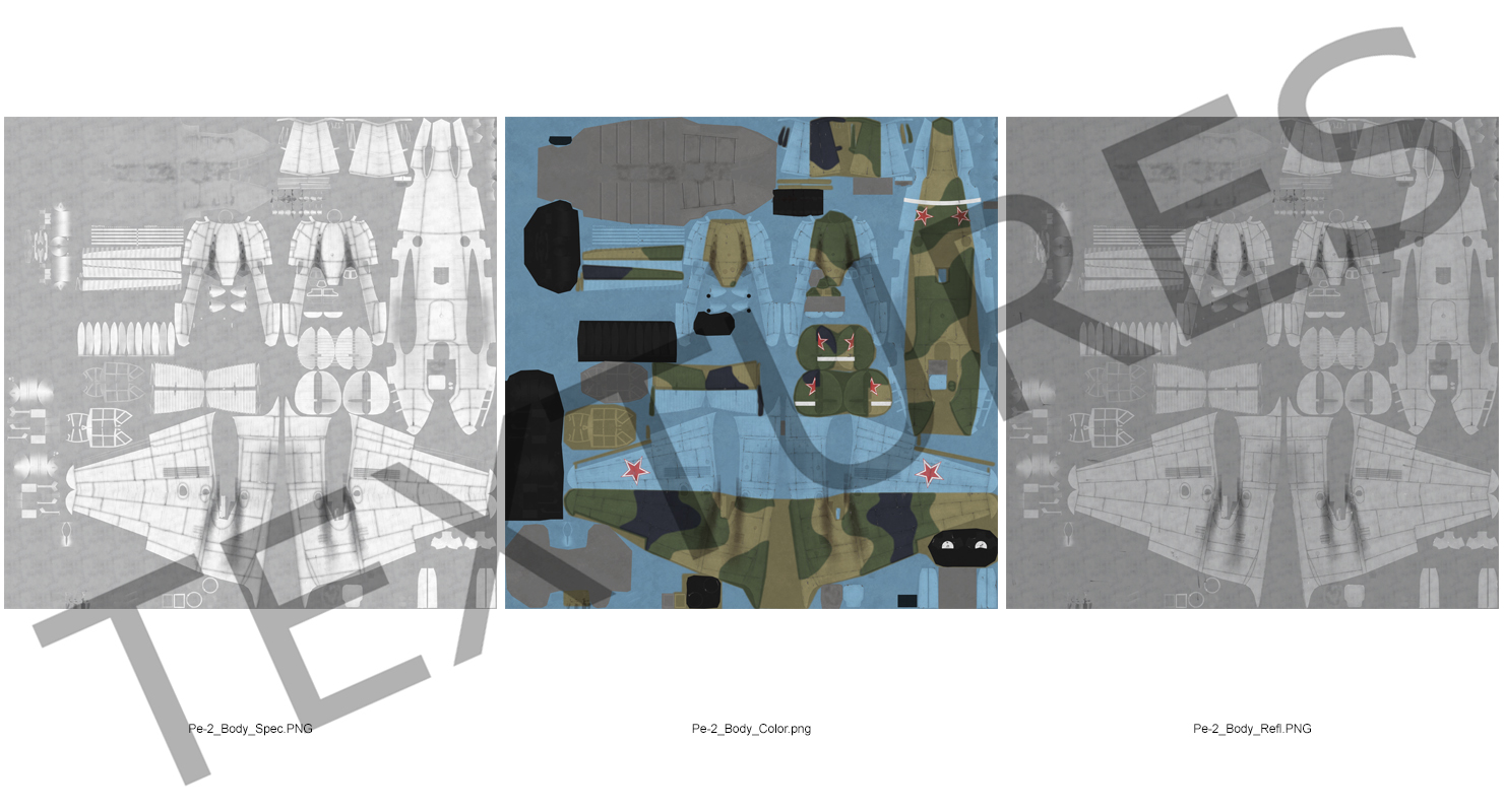 Soviet WWII Light Bomber Petlyakov Pe 2 3D model