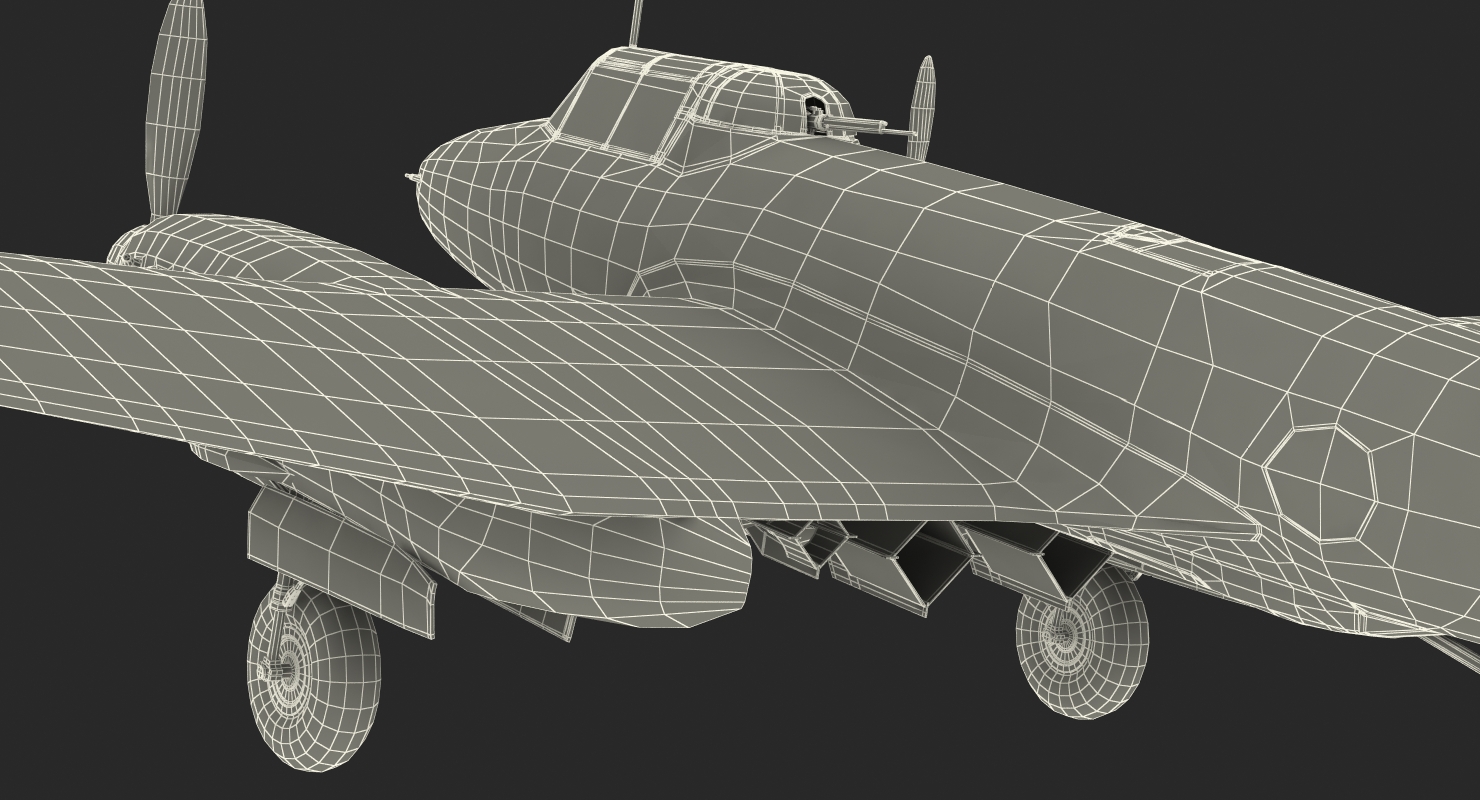 Soviet WWII Light Bomber Petlyakov Pe 2 3D model