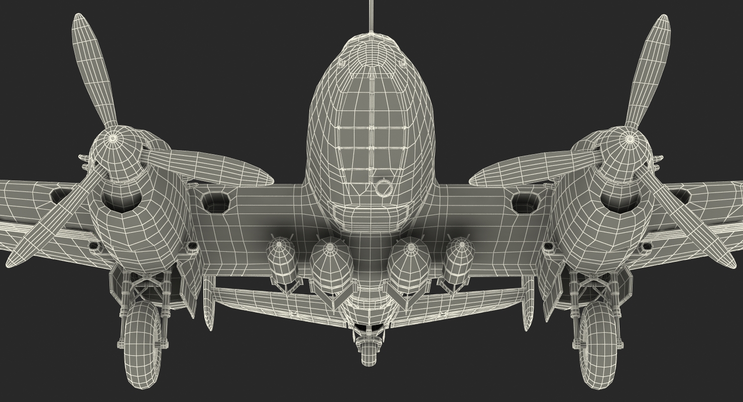 Soviet WWII Light Bomber Petlyakov Pe 2 3D model