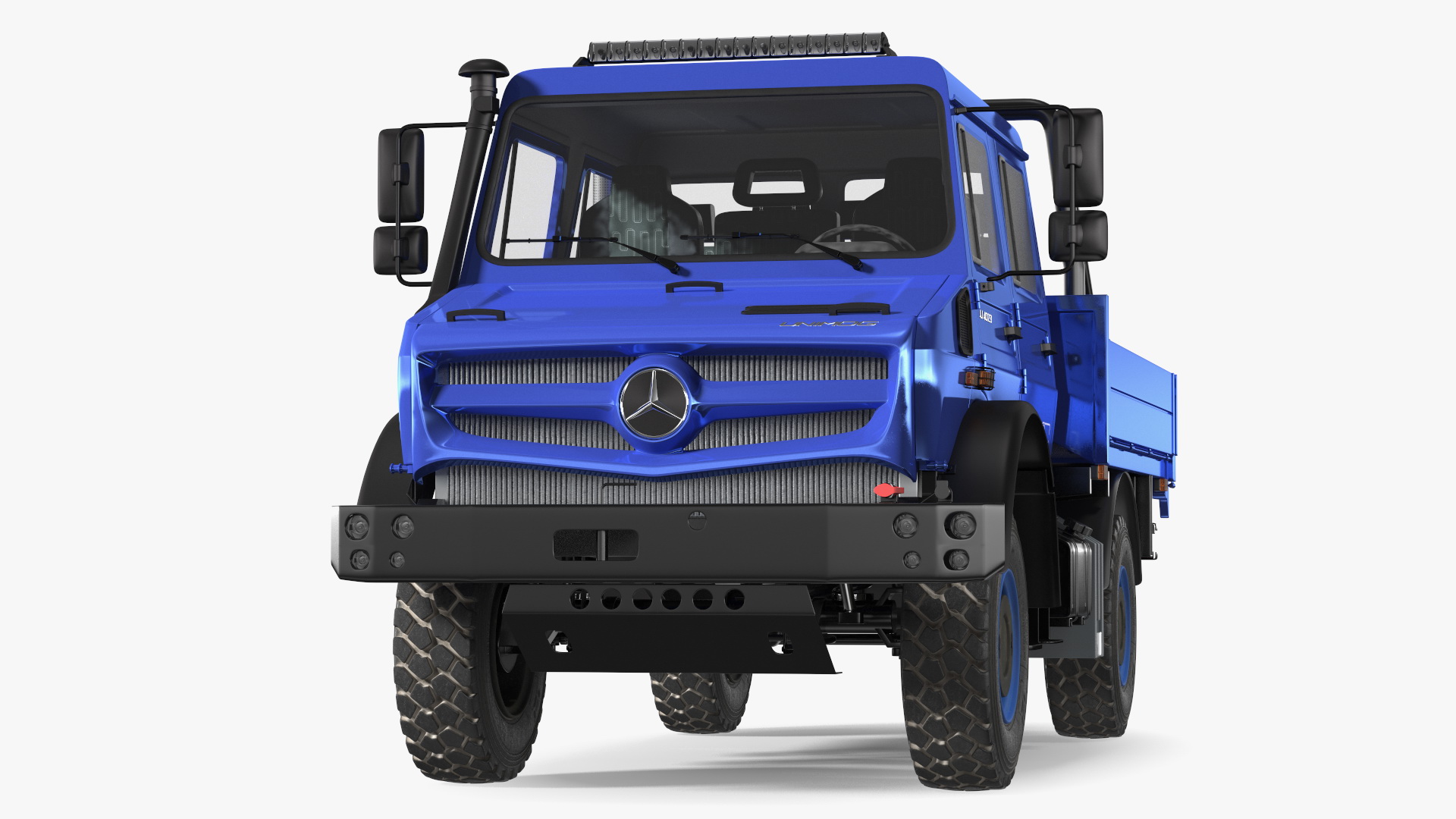 3D Mercedes Benz Unimog 4023 Off Road Vehicle Simple Interior model