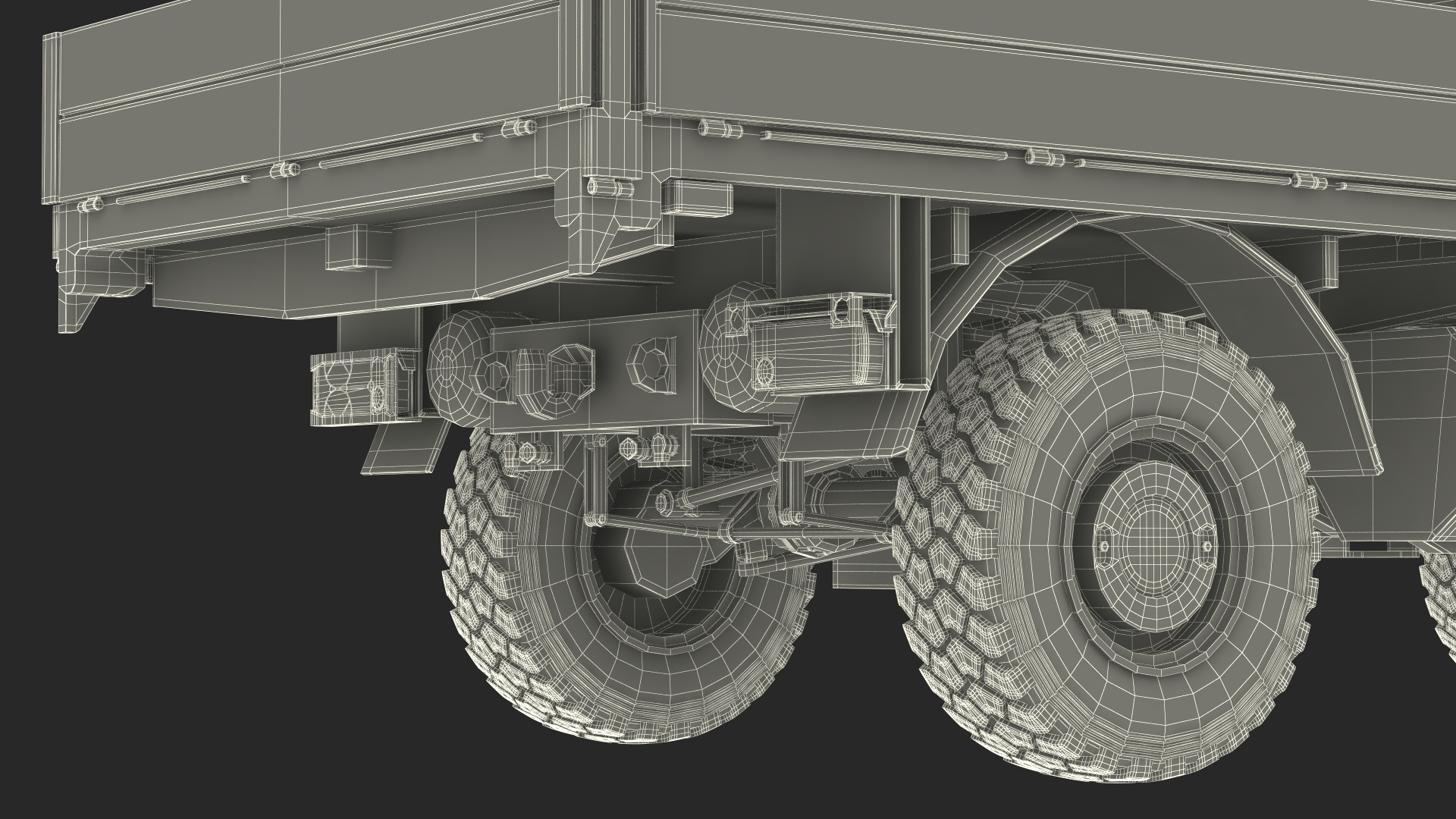 3D Mercedes Benz Unimog 4023 Off Road Vehicle Simple Interior model