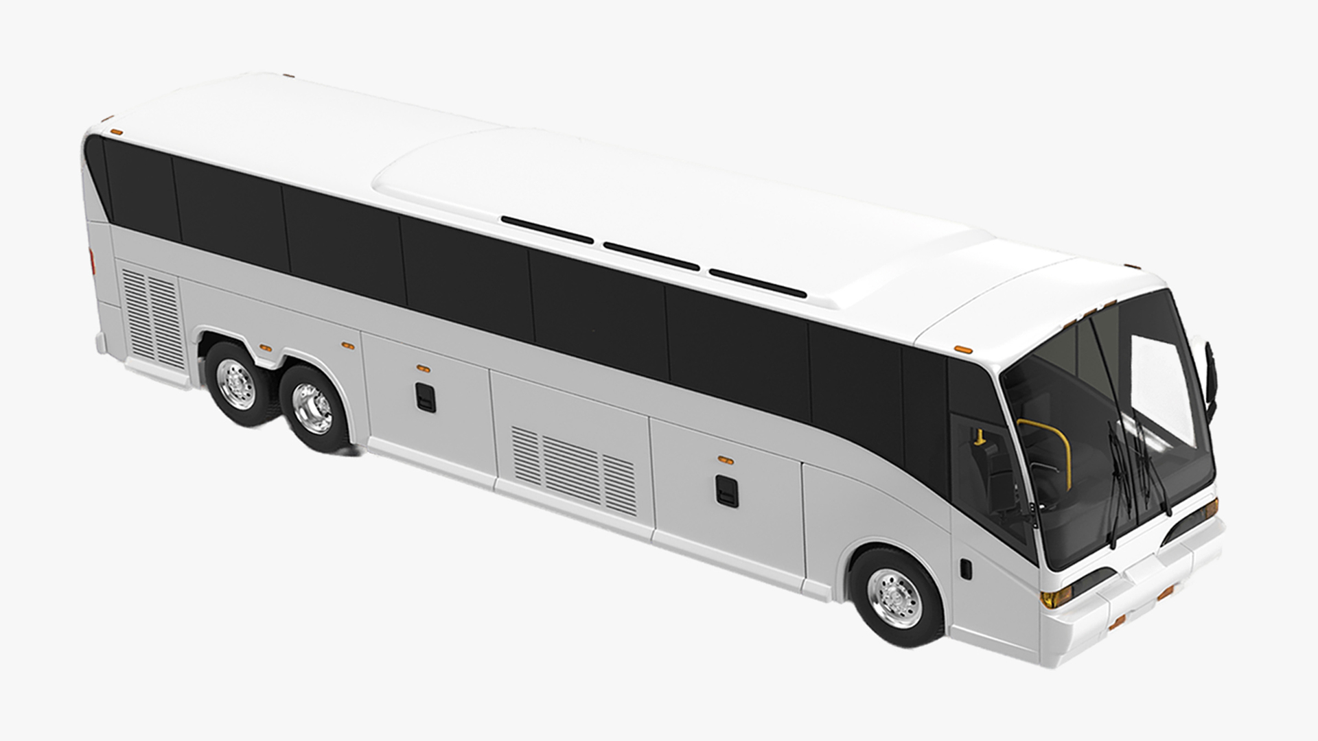 Charter Bus Rigged for Cinema 4D 3D