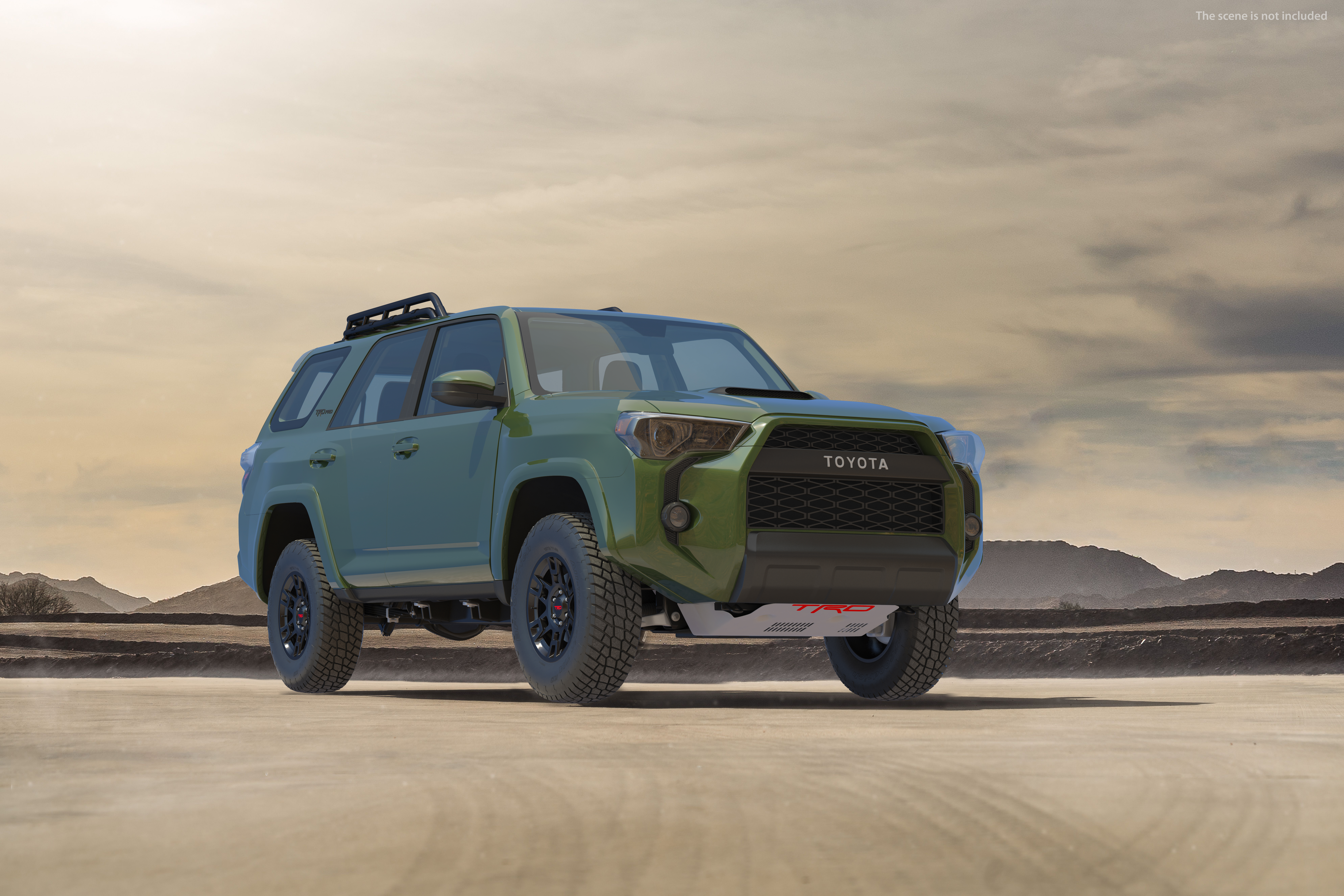 3D Toyota 4Runner TRD Pro Army Green 2021 model