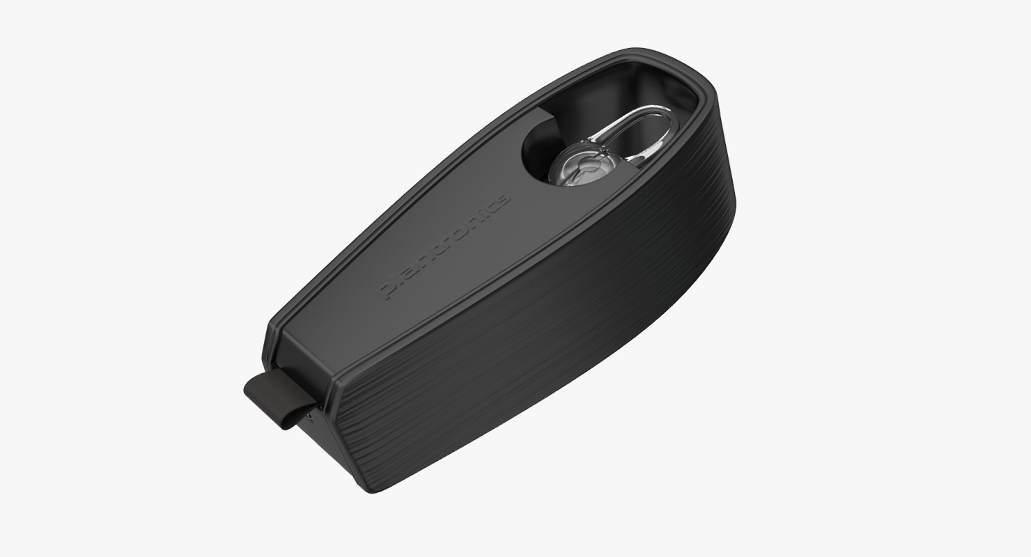 3D model Bluetooth Wireless Headset Plantronics Voyager Edge Set