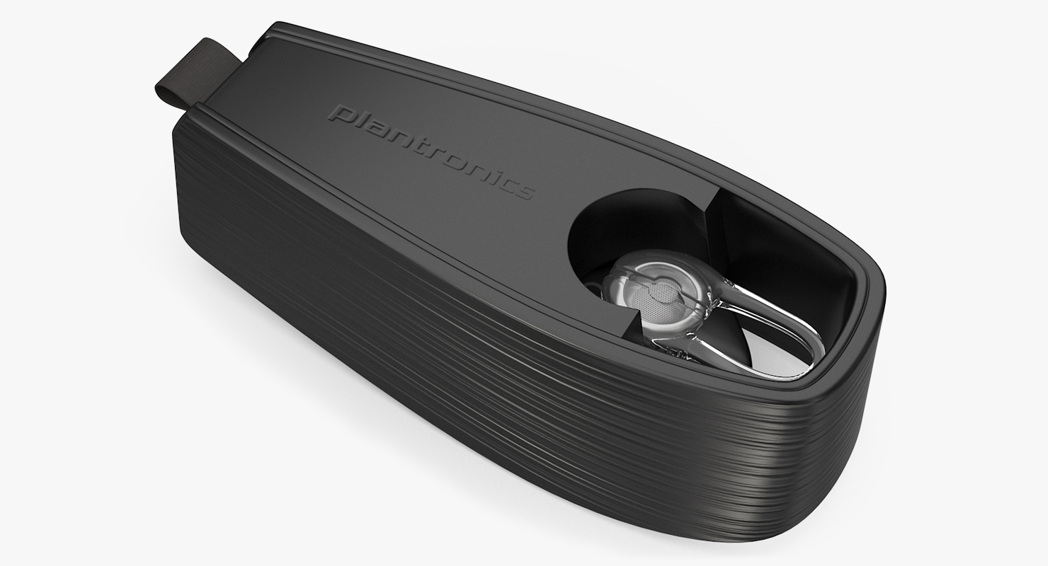 3D model Bluetooth Wireless Headset Plantronics Voyager Edge Set