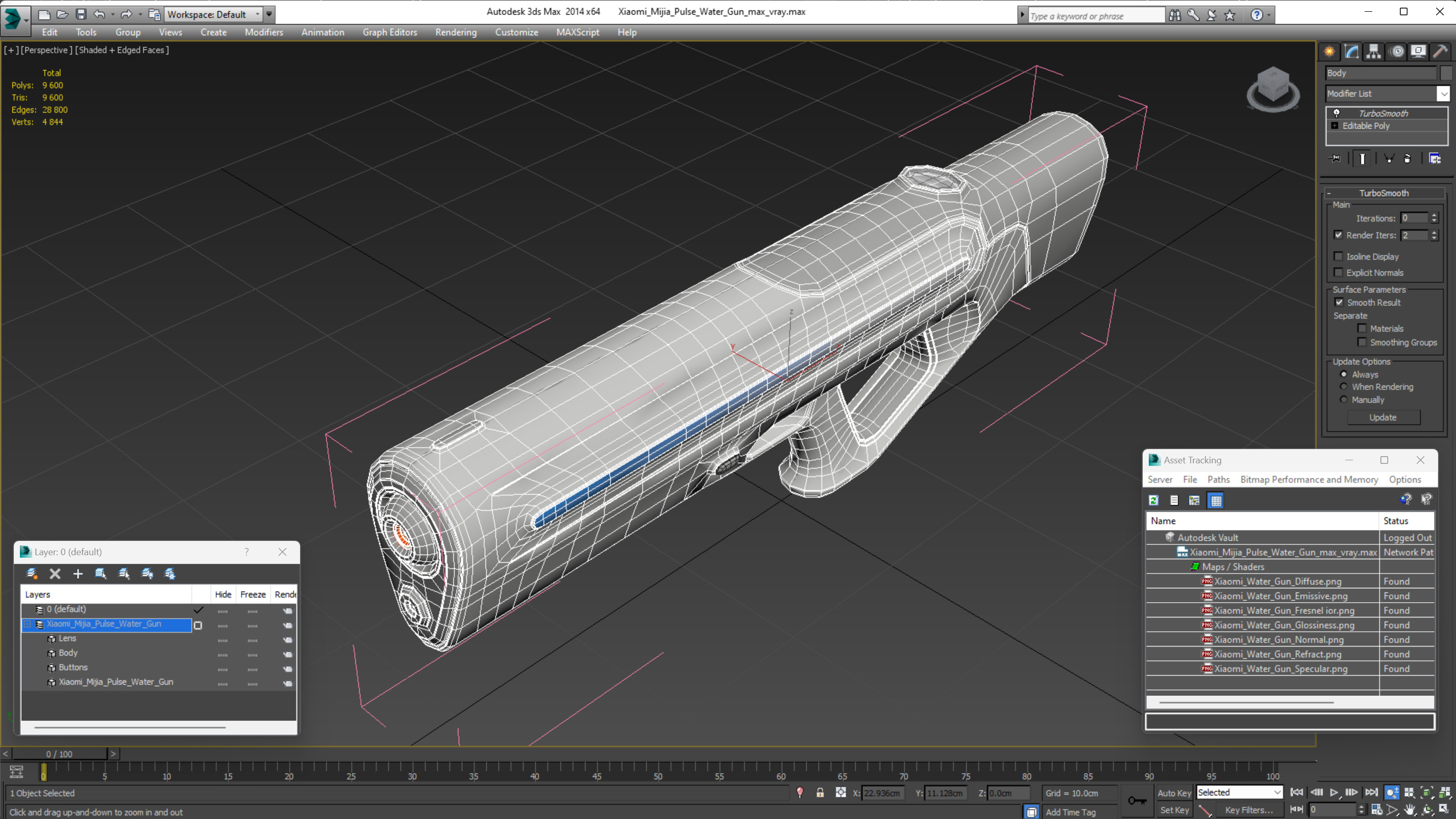 3D Xiaomi Mijia Pulse Water Gun model