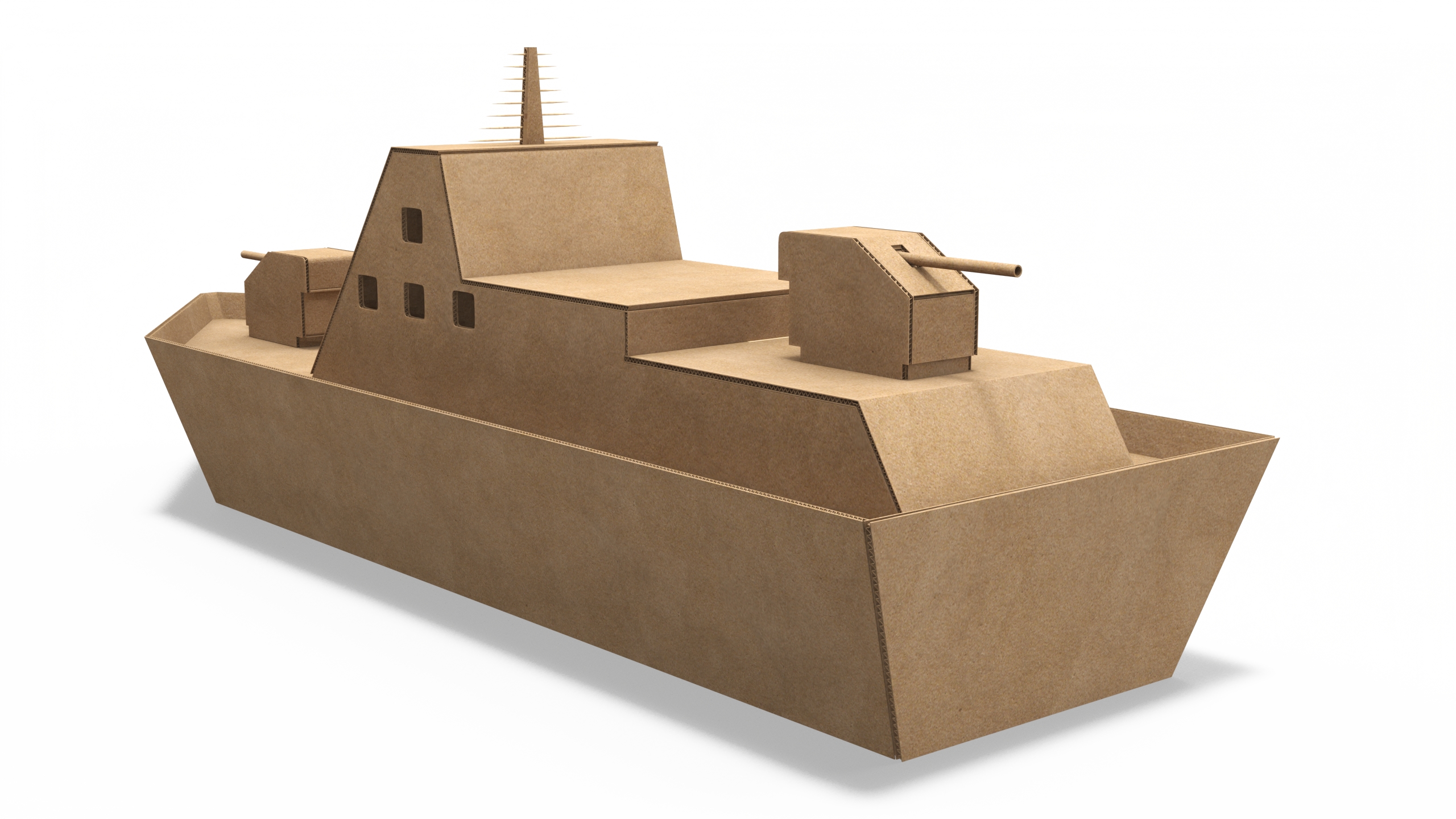 Cardboard Warship 3D
