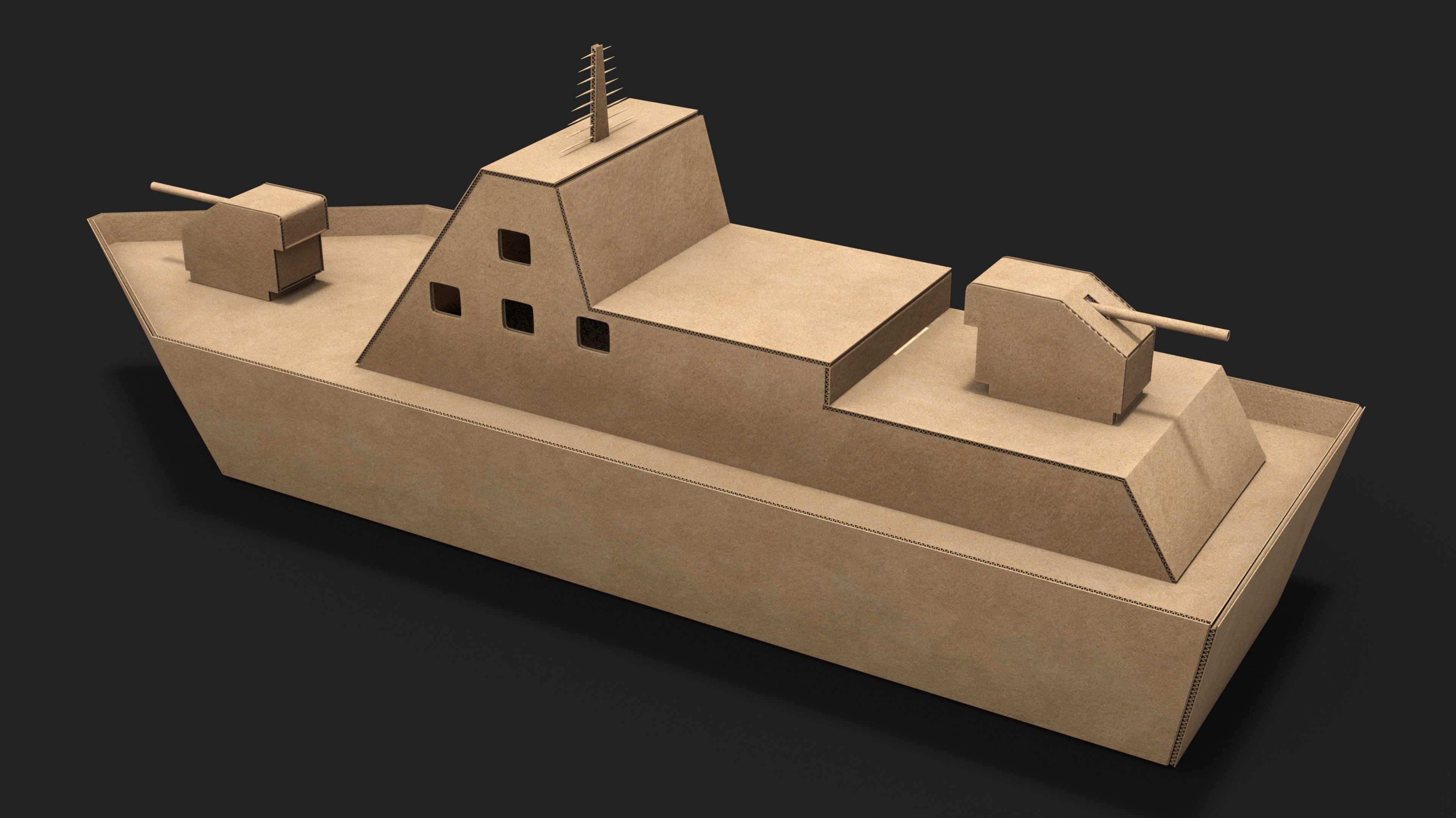 Cardboard Warship 3D