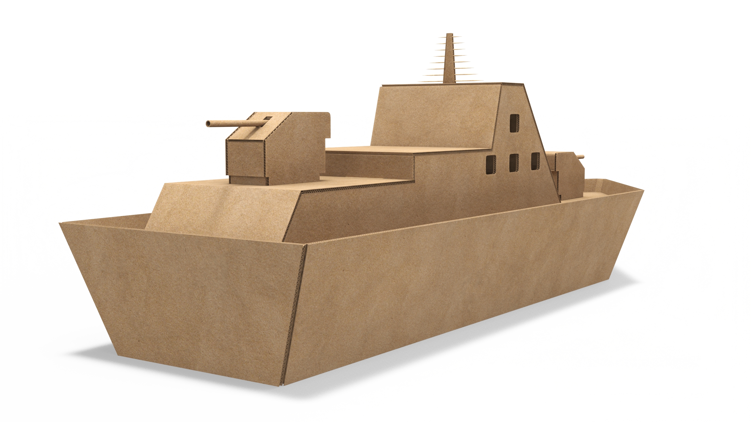 Cardboard Warship 3D