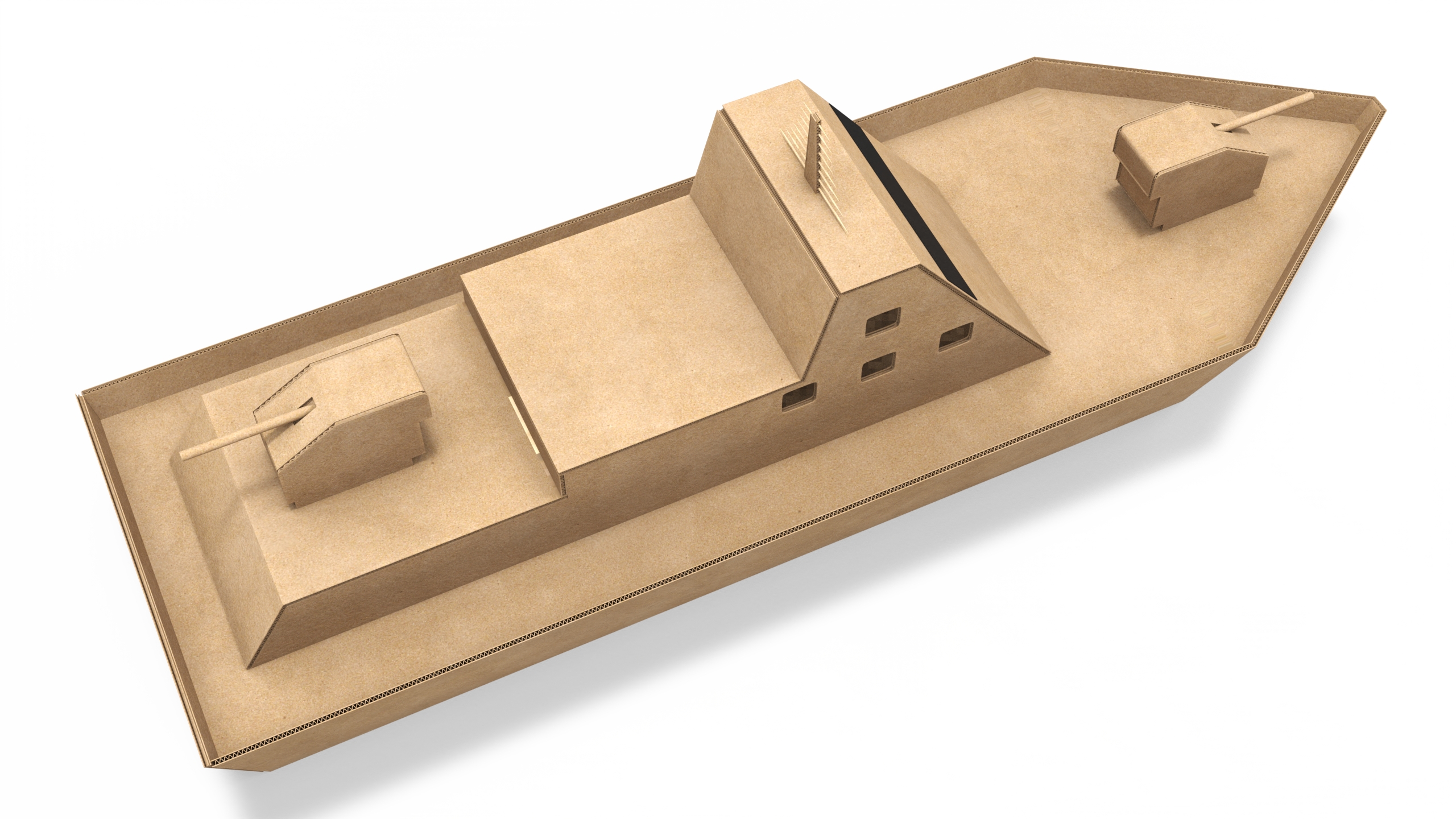 Cardboard Warship 3D
