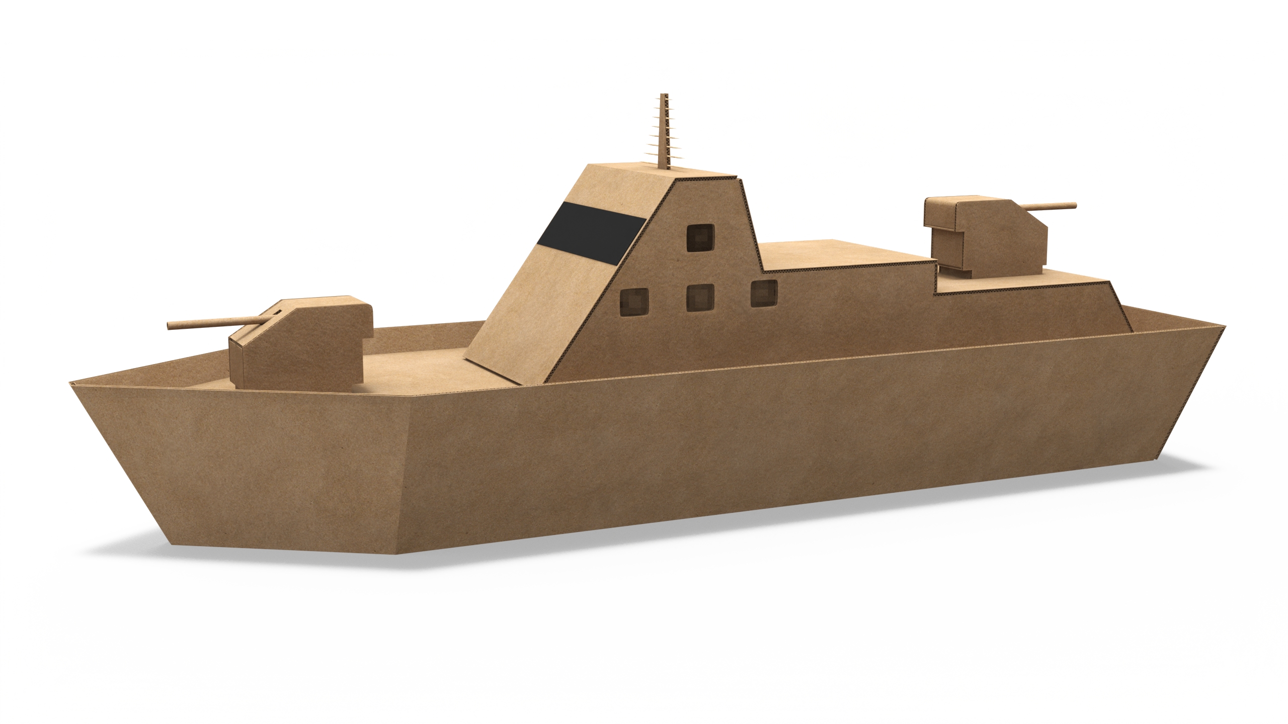 Cardboard Warship 3D