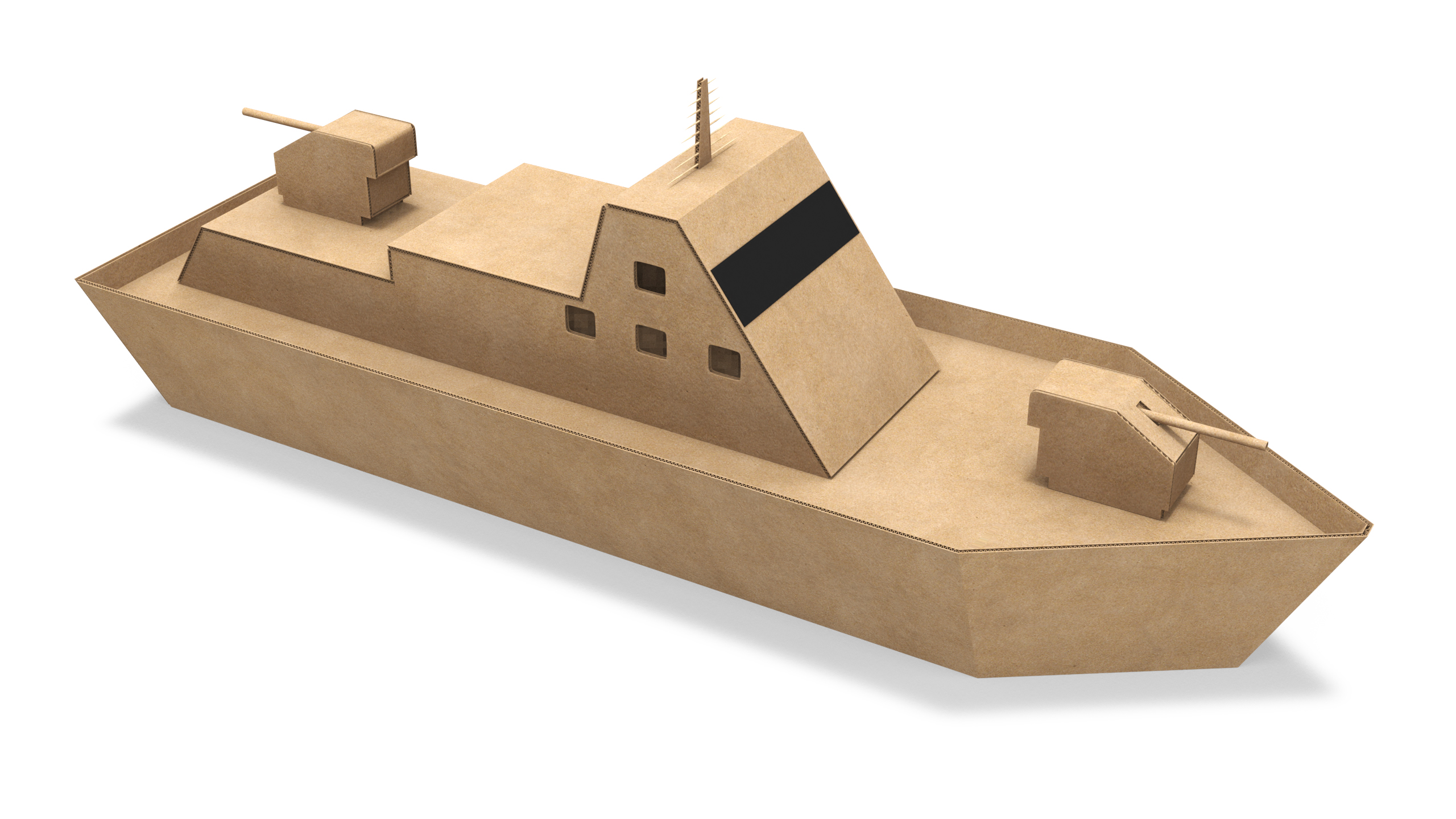 Cardboard Warship 3D