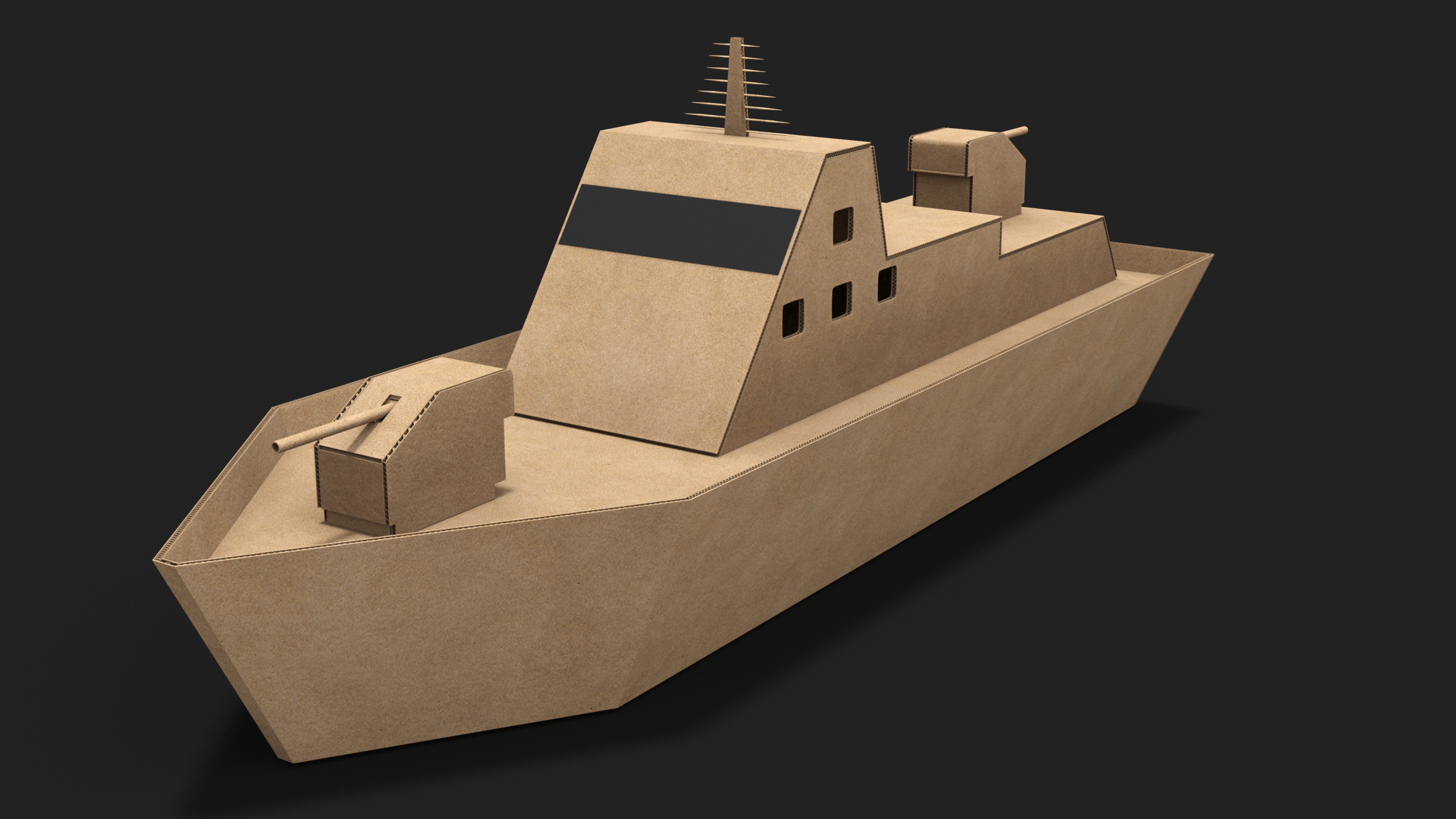 Cardboard Warship 3D
