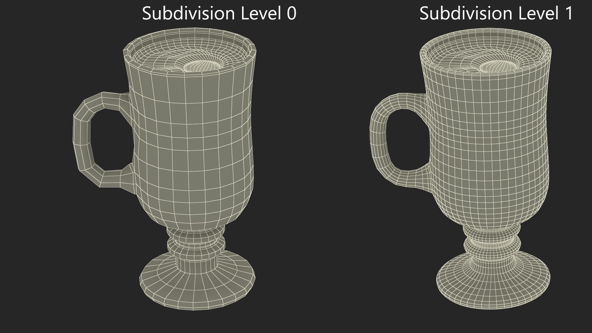 3D model Irish Glass Hot Chocolate