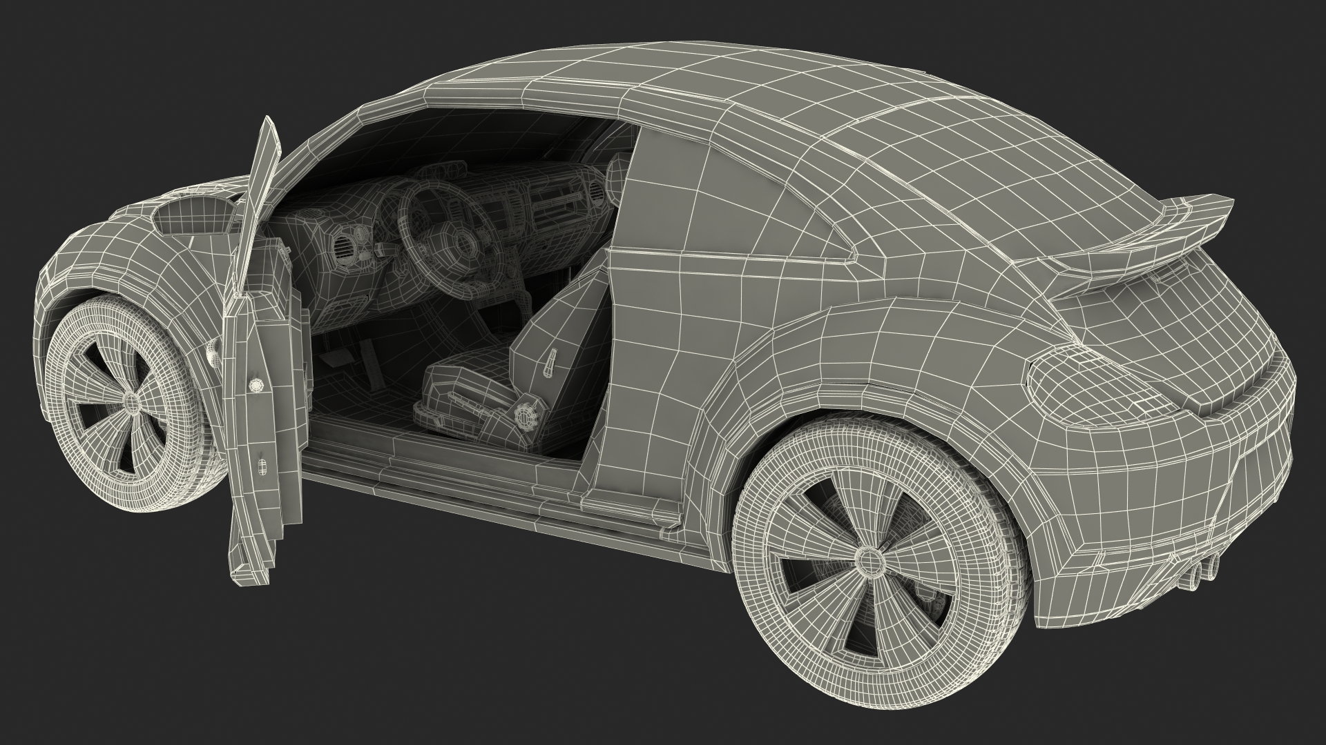 Compact Car Generic 3D model