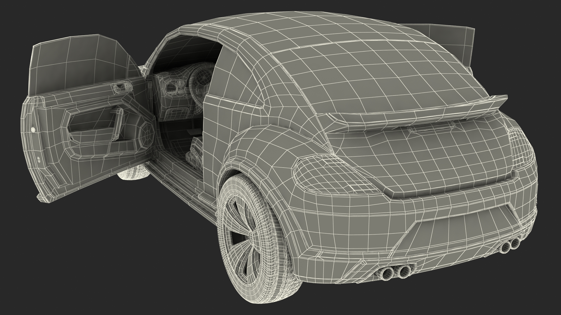 Compact Car Generic 3D model
