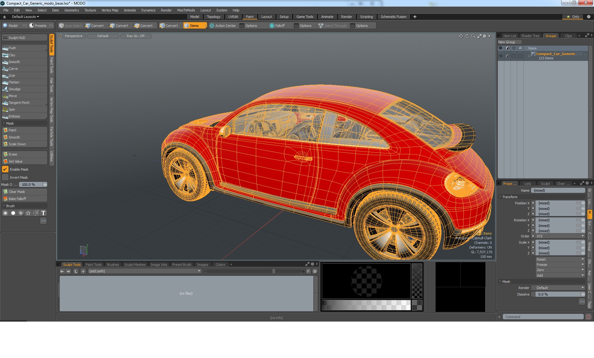 Compact Car Generic 3D model